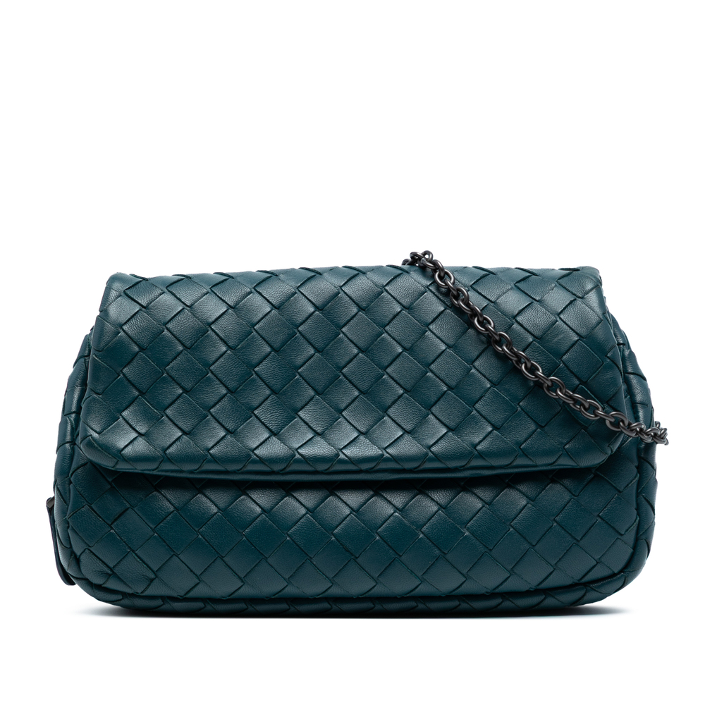 Pre-Loved Bottega Veneta Mini Nappa Intrecciato Expandable Chain Crossbody